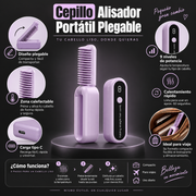 Cepillo Alisador Portátil Plegable