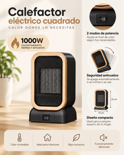 Calefactor eléctrico cuadrado 1000W