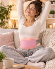 Cinturon calefactado para dolores menstruales y cólicos