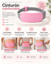 Cinturon calefactado para dolores menstruales y cólicos
