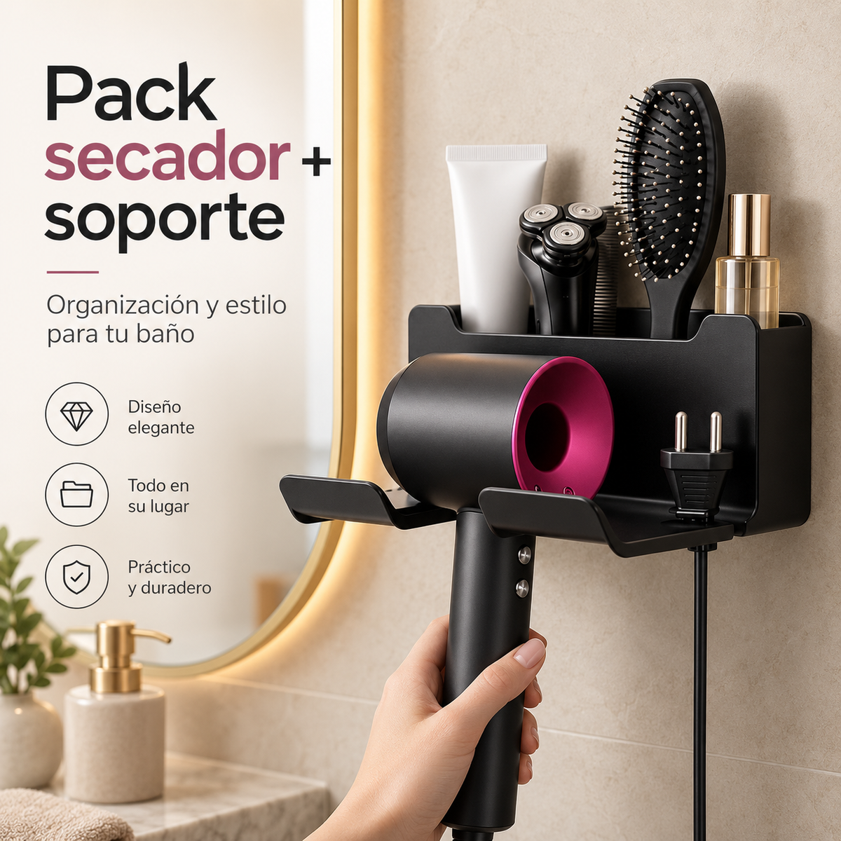 Secador + Soporte
